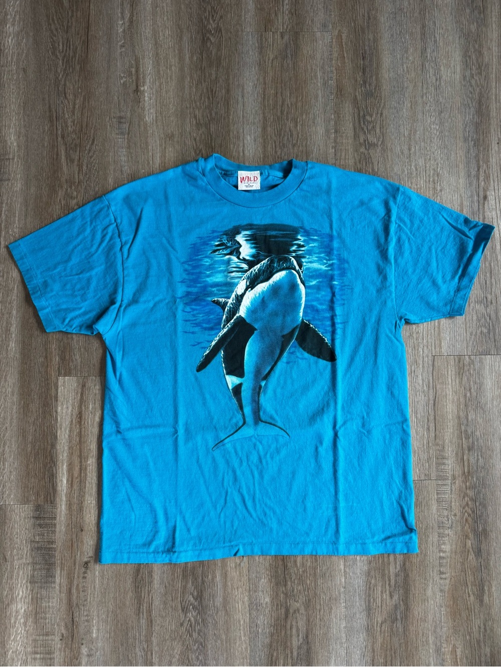 Vintage 90s Orca Killer Whale Single Stitch T-Shirt - size XLarge